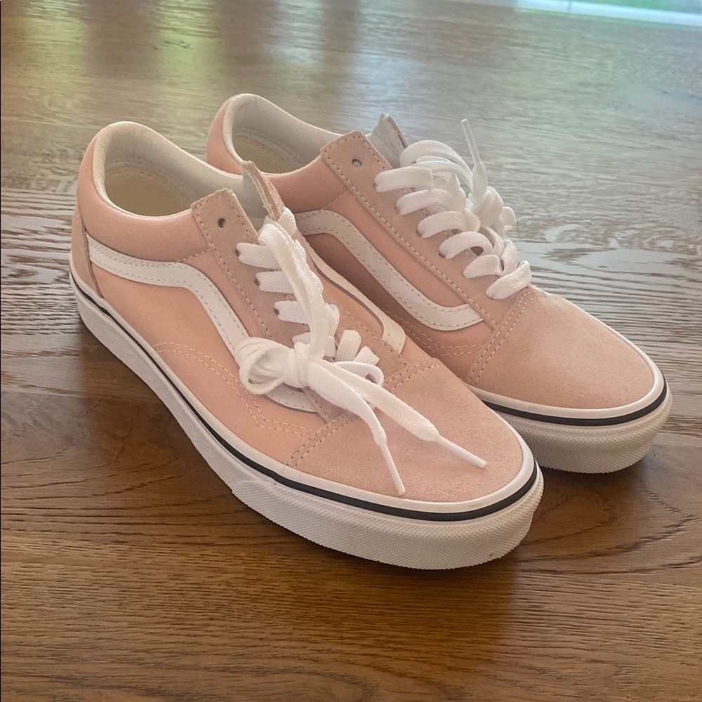 Vans Pink and White old skool Sneakers